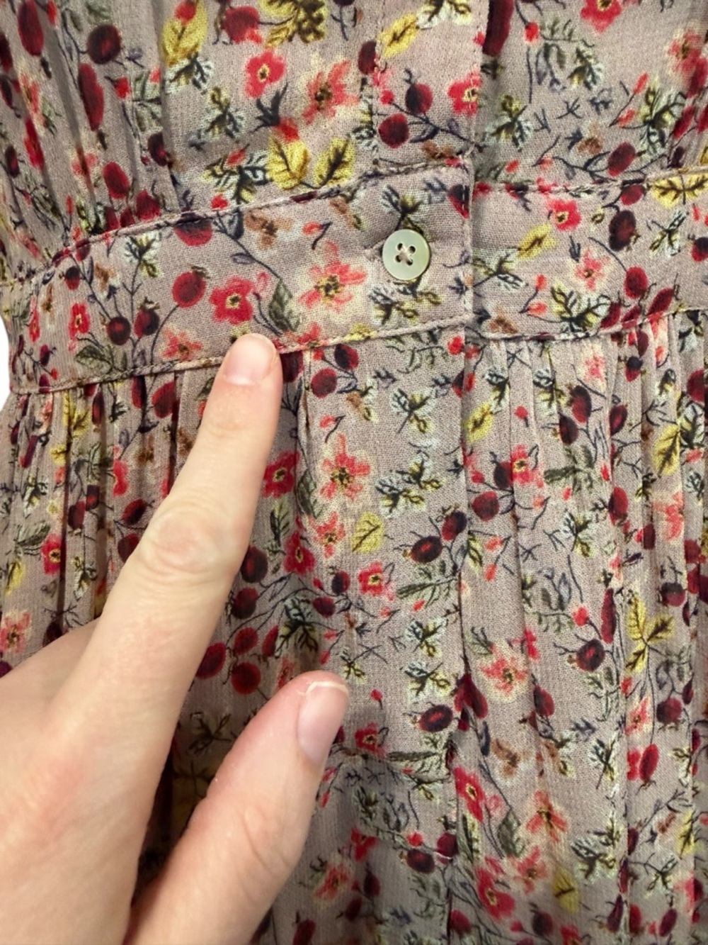 Ba&sh Maggie Ruffled Floral-Print Crepon Midi Dress Pink Size Small Milkmaid - Picture 3 of 14